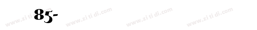 点字倔强黑 85字体转换